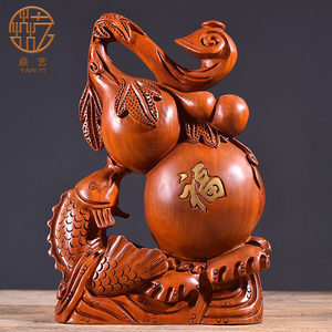 红木金龙鱼工艺品 家居风水与艺术摆件的完美融合