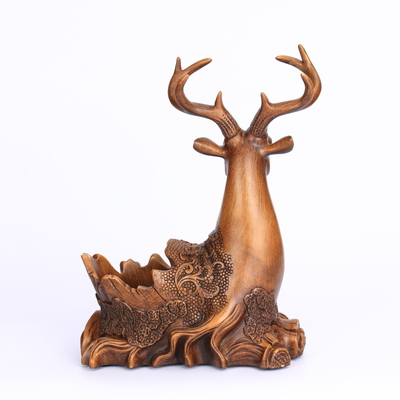 博达鹿头酒架 融合吉祥风水与艺术美学的家居招财摆件