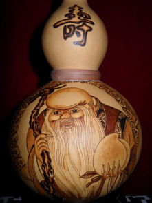 匠心传承 烙画葫芦与寿星茶罐的艺术魅力